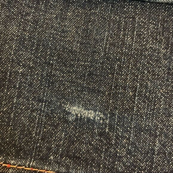 Tommy Jeans Flare Dark Wash Jeans 13 Double Button Y2K 2000s - Picture 9 of 12